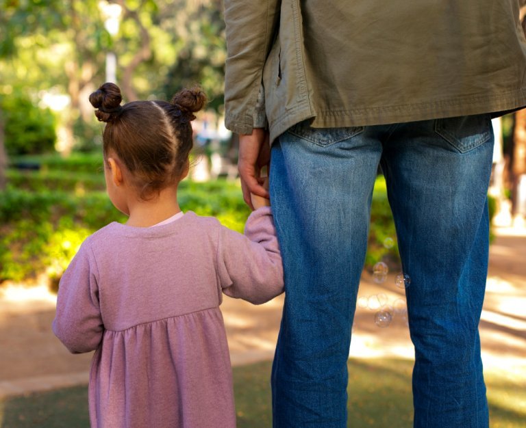 Father spending time with his daughter